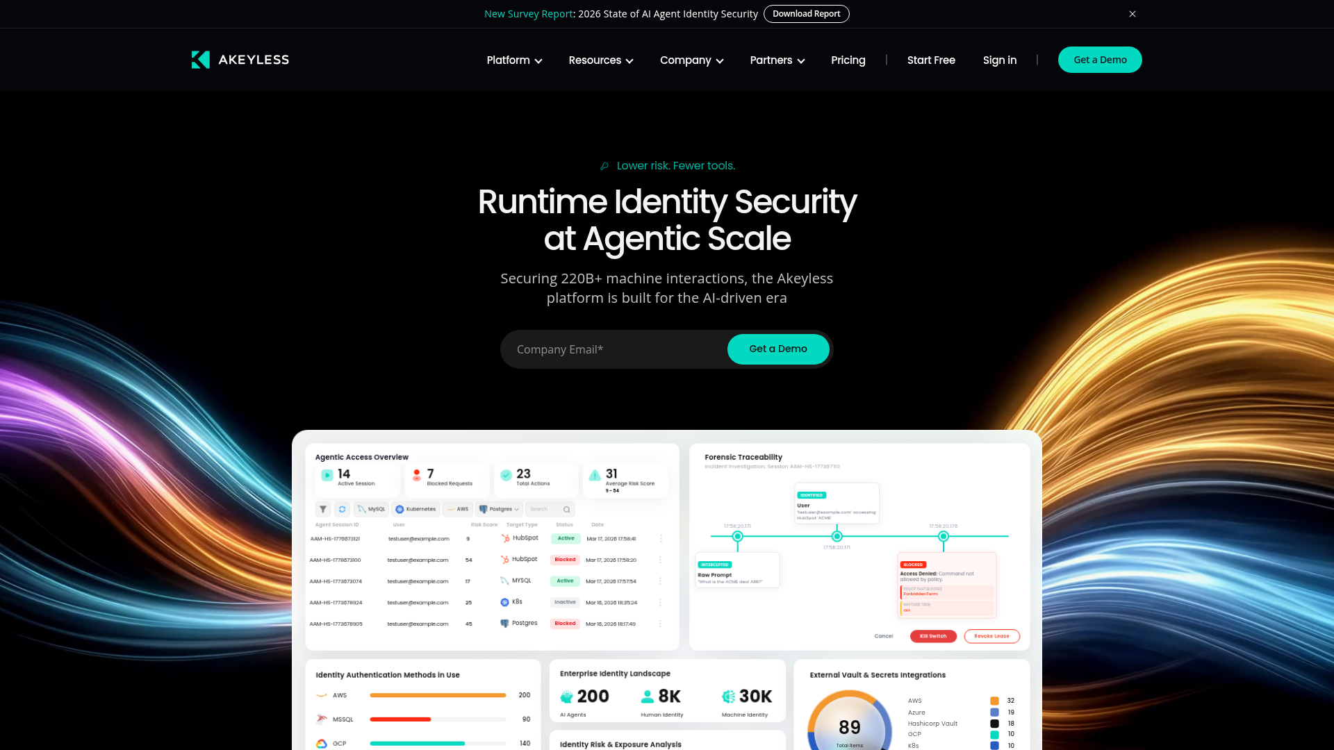 Akeyless homepage