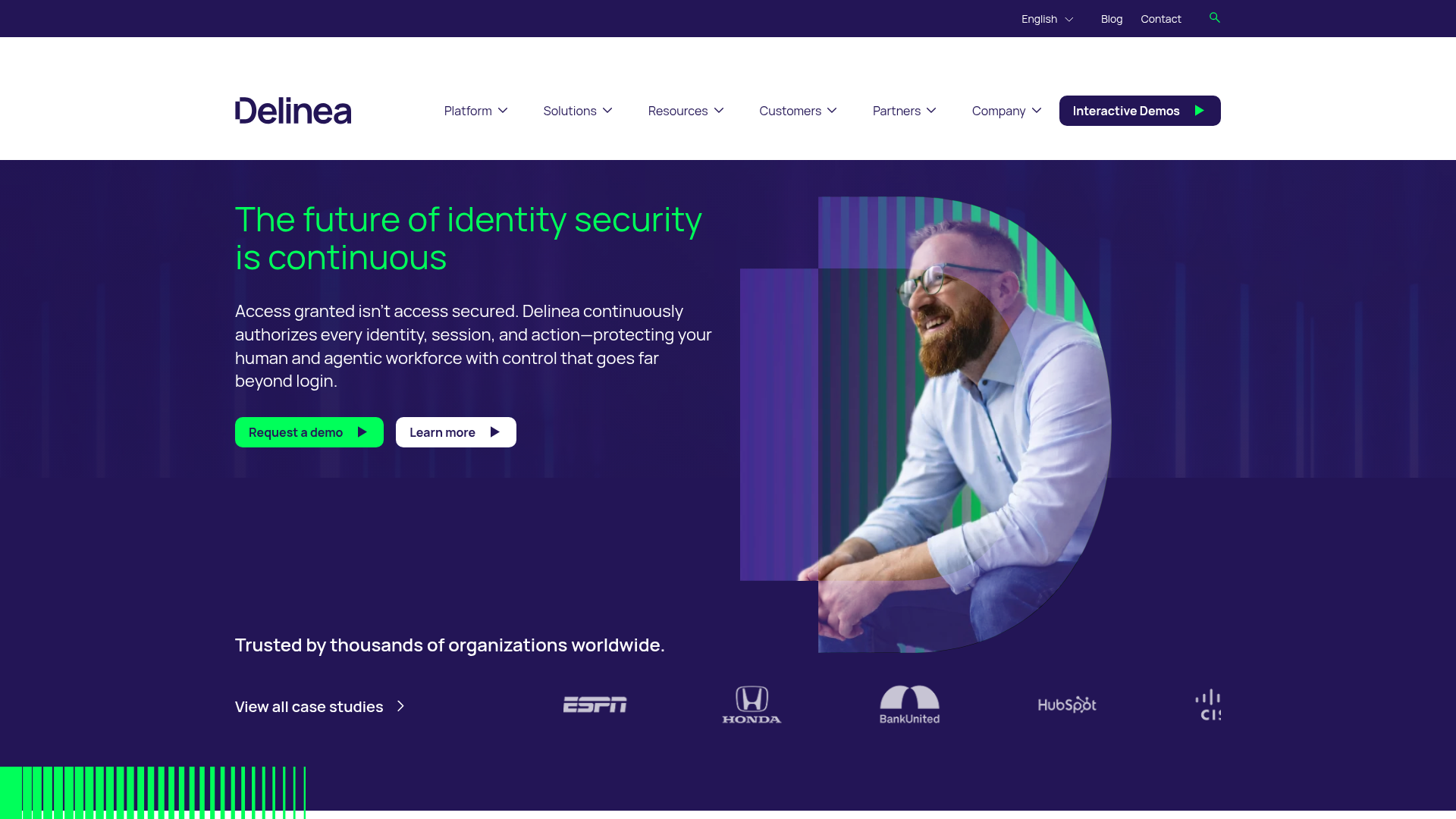 Delinea homepage