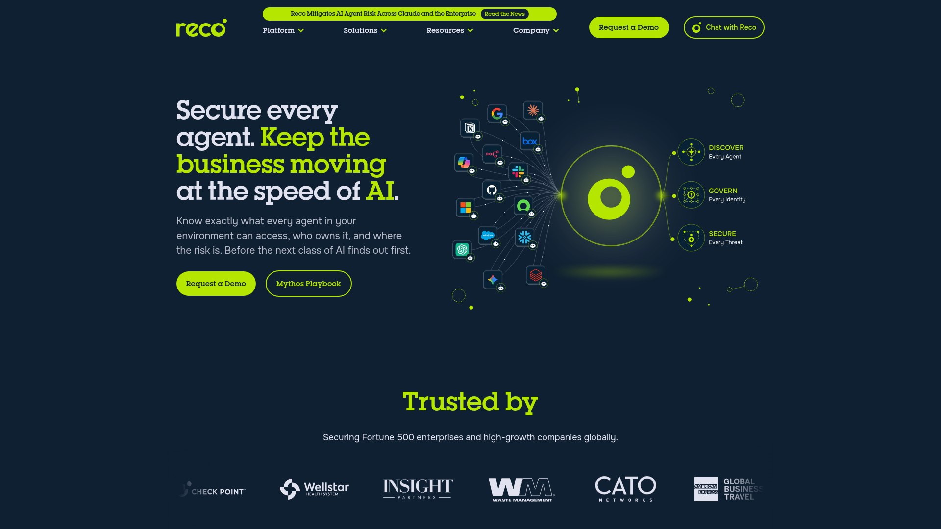 Reco homepage