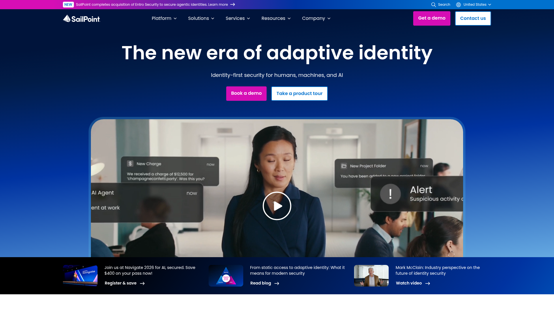 SailPoint homepage