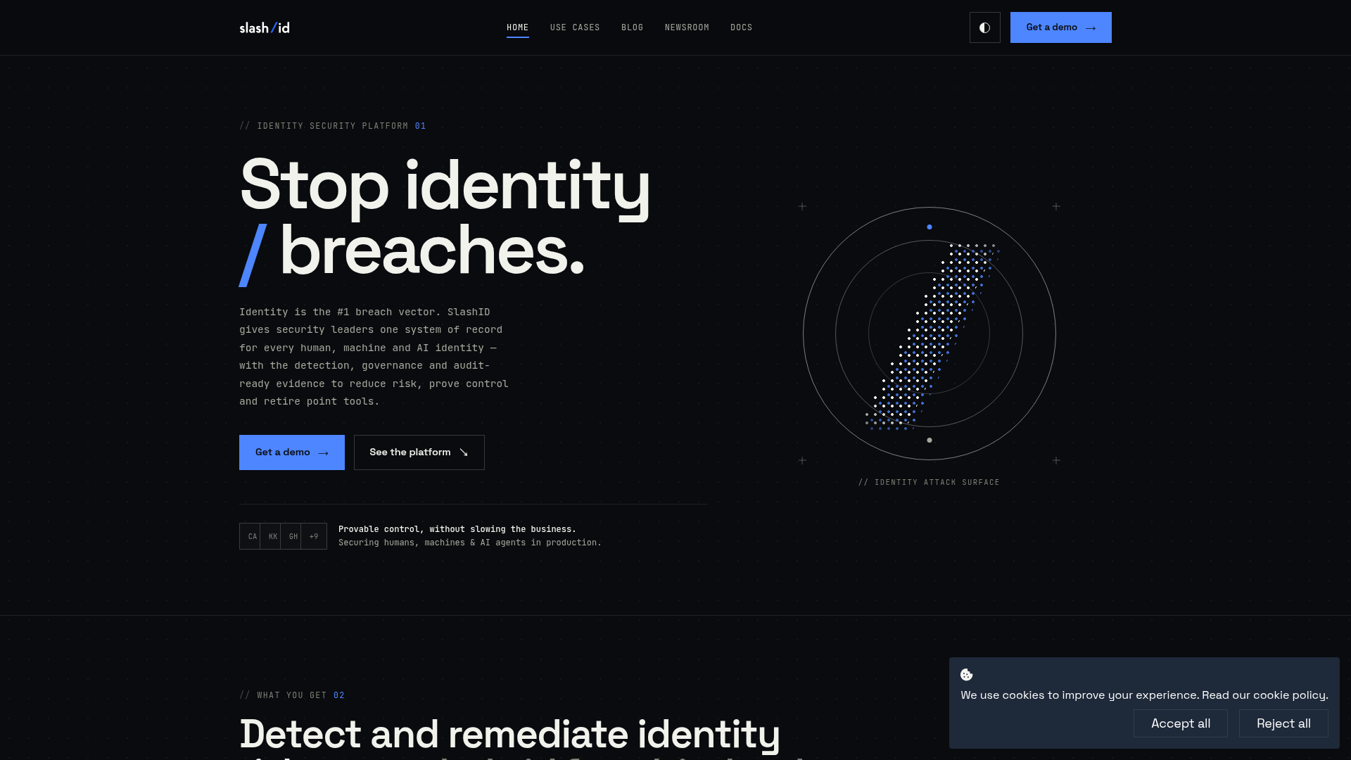 SlashID homepage