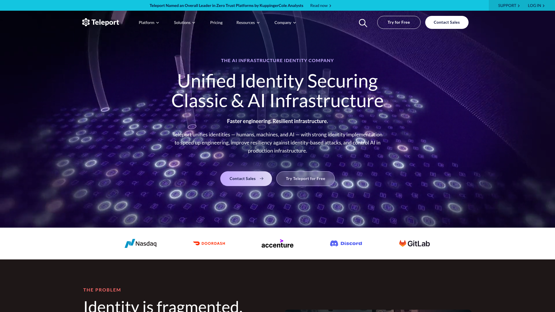 Teleport homepage