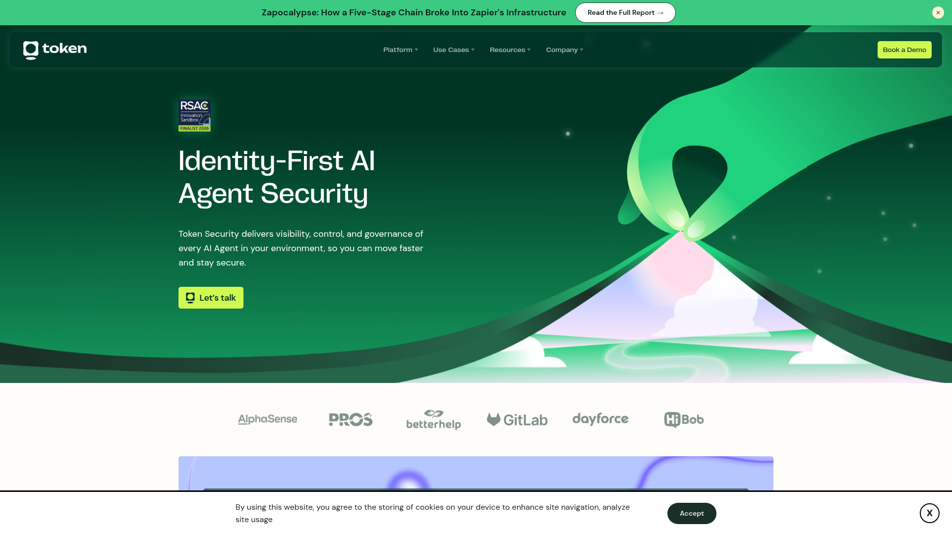 Token Security homepage